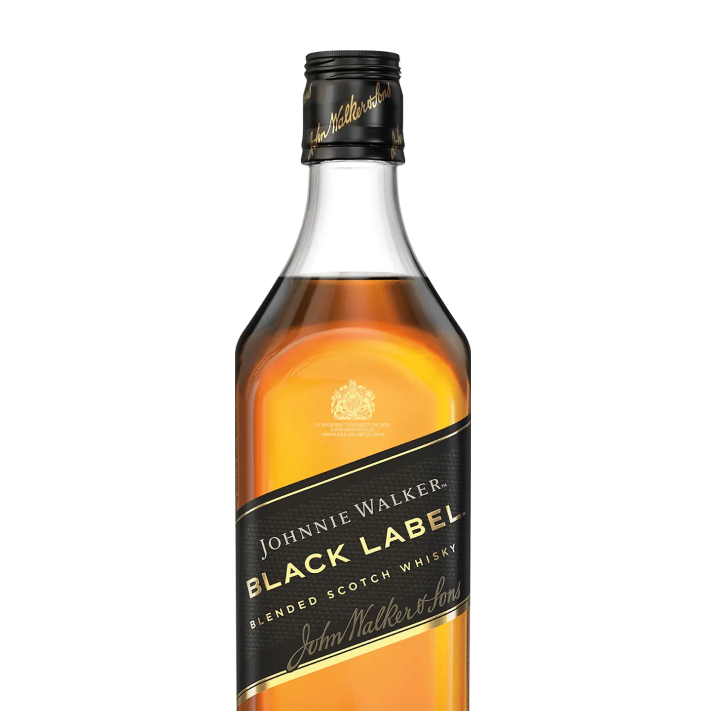 Johnnie Walker Black Label Blended Scotch Whisky Halffront
